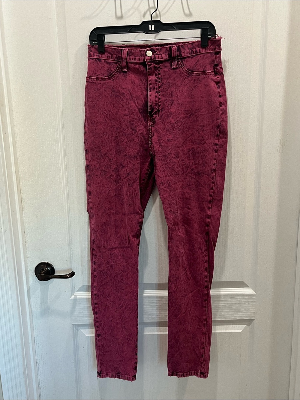 Fashion Nova High-Rise Burgundy Women’s Jeans 15